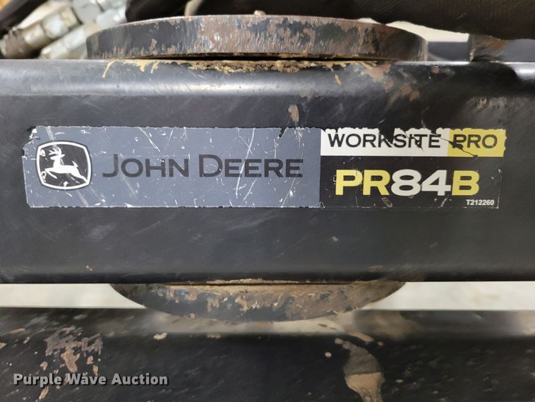 image for item LY9830 John Deere Worksite Pro PR84B  skid steer power rake