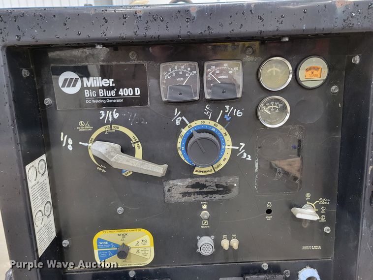 image for item LY9857 Miller Big Blue 400D  welder