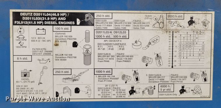 image for item LY9857 Miller Big Blue 400D  welder