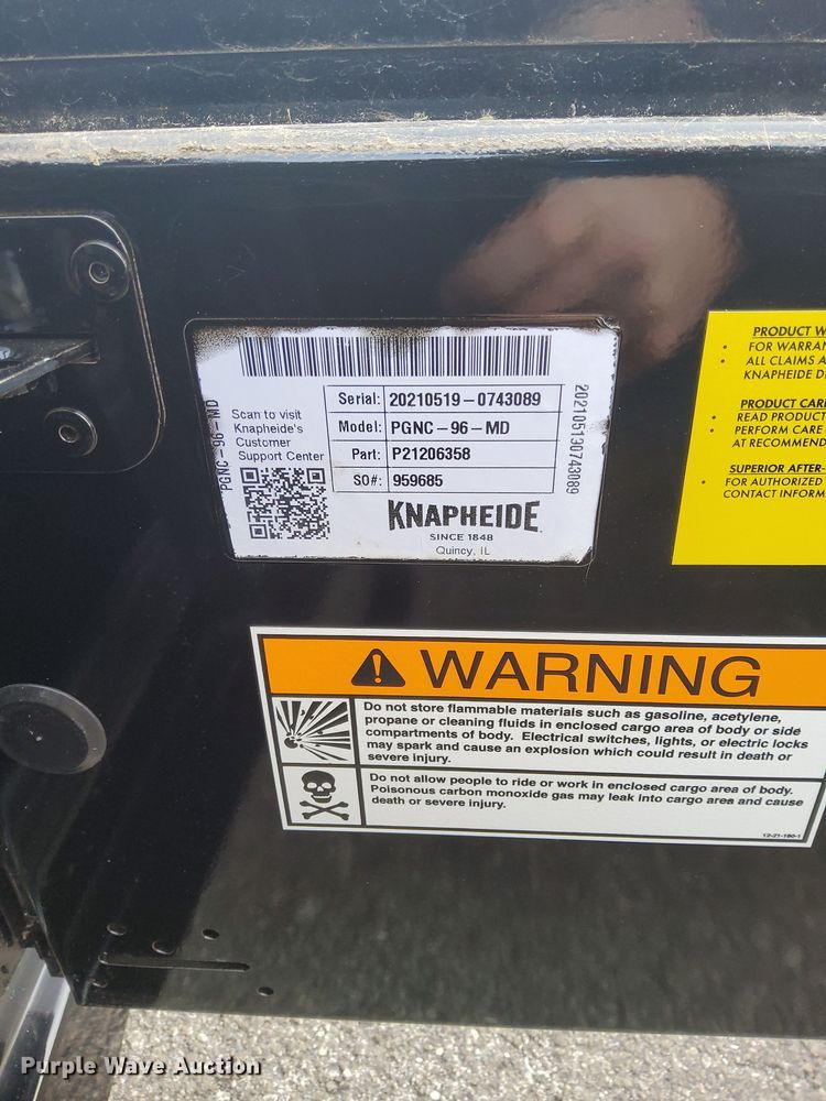 image for item MA9792 Knapheide PGNC-96-MD  flatbed