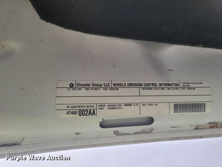 image for item MH9618 2013 Dodge Ram 2500HD  Crew Cab pickup truck