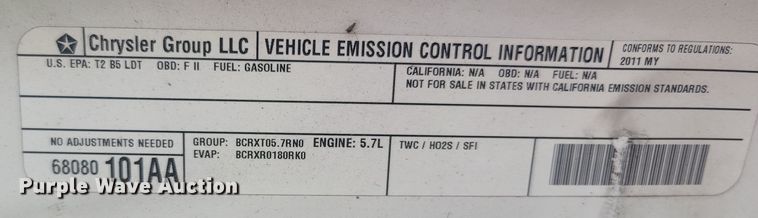 image for item MH9620 2011 Dodge Durango  SUV