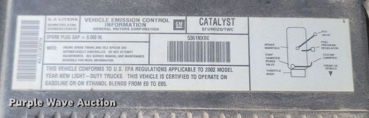 image for item MH9626 2002 Chevrolet Suburban 1500  SUV