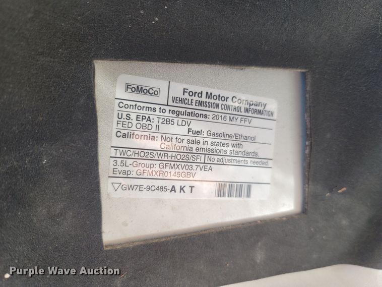 image for item MH9656 2016 Ford Taurus SEL