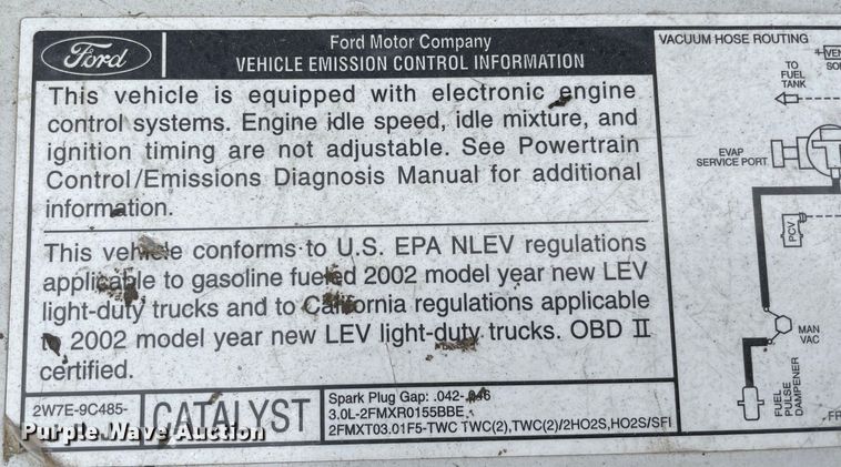 image for item MI9604 2002 Ford Ranger Edge  pickup truck