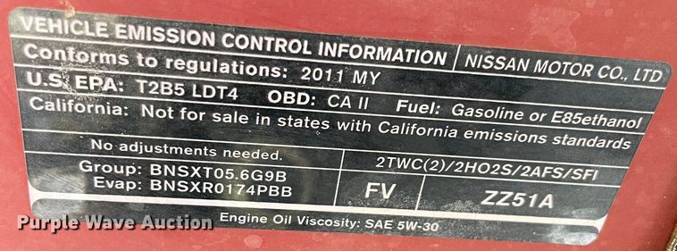 image for item MI9610 2011 Nissan Titan SV  pickup truck