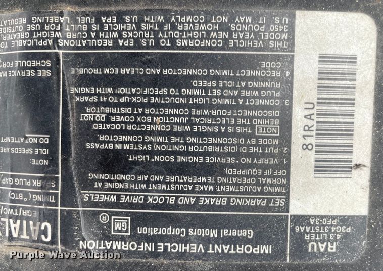 image for item MI9621 1993 Chevrolet Cheyenne C1500  pickup truck