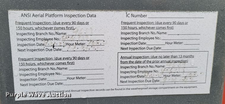 image for item JY9970 2016 Skyjack SJ12 vertical lift