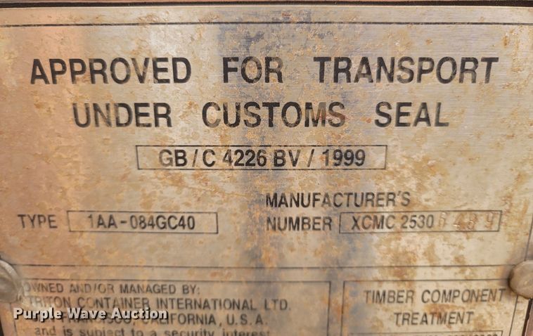 image for item MH9638 Triton  shipping container