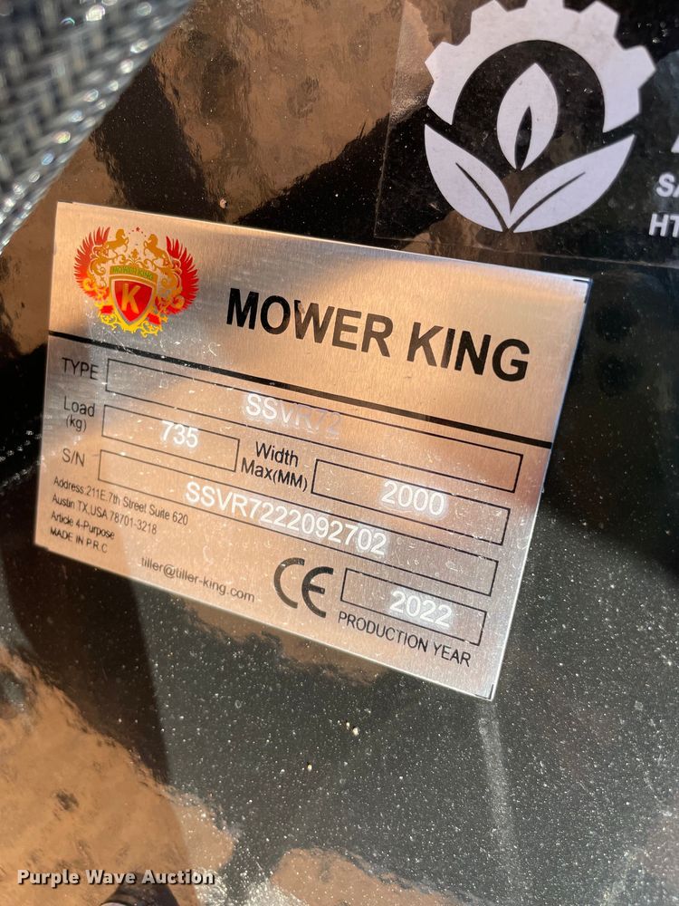 image for item MI9727 Mower King SSVR72  skid steer roller