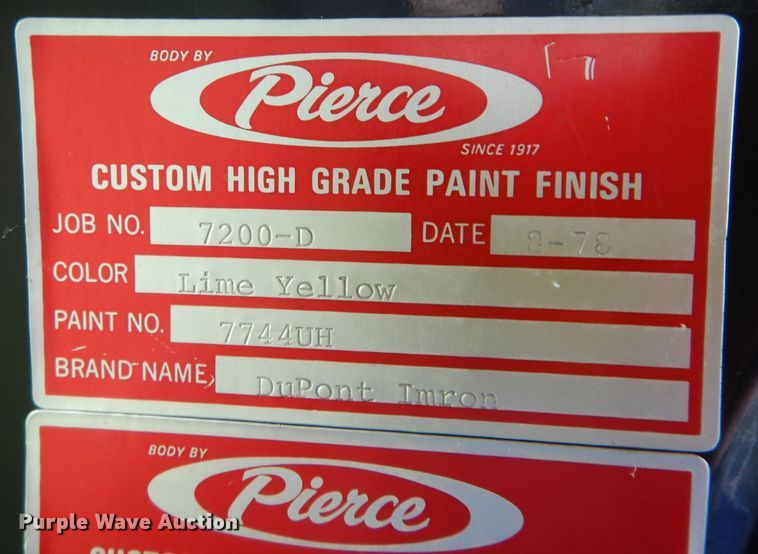 image for item DI6870 1978 Ford  pumper fire truck