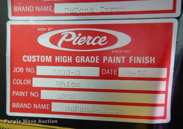 image for item DI6870 1978 Ford  pumper fire truck