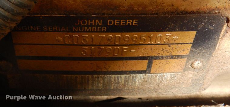 image for item DI6945 1995 Ingersoll Rand P175WJD  air compressor