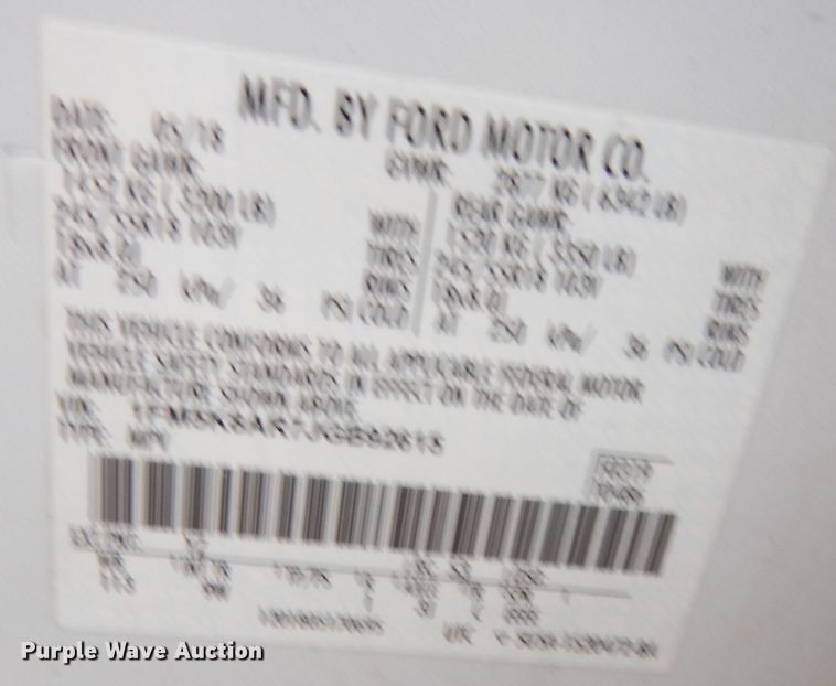 image for item DI6953 2018 Ford Explorer Police Interceptor  SUV