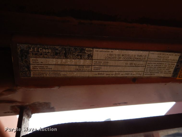 image for item DK2076 1988 Case 1150E  dozer