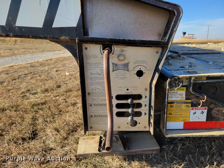 image for item DM8130 2005 Landoll 610B-53  drop tilt deck equipment trailer