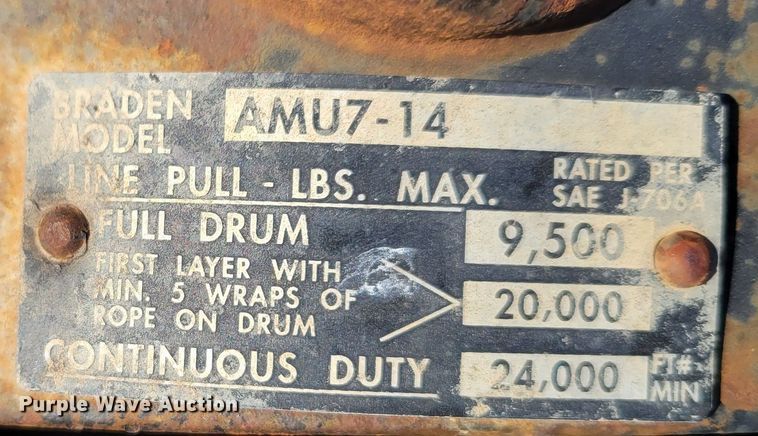 image for item DM8130 2005 Landoll 610B-53  drop tilt deck equipment trailer