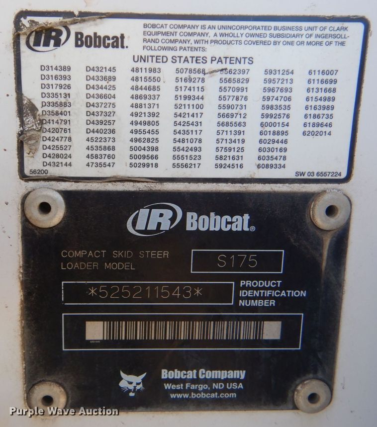 image for item DP8596 2004 Bobcat S175  skid steer loader