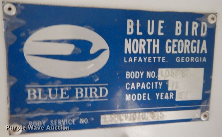 image for item DR8100 2003 Blue Bird  school bus