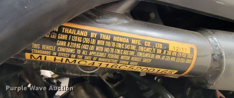 image for item HG9363 2012 Honda CBR250R  motorcycle