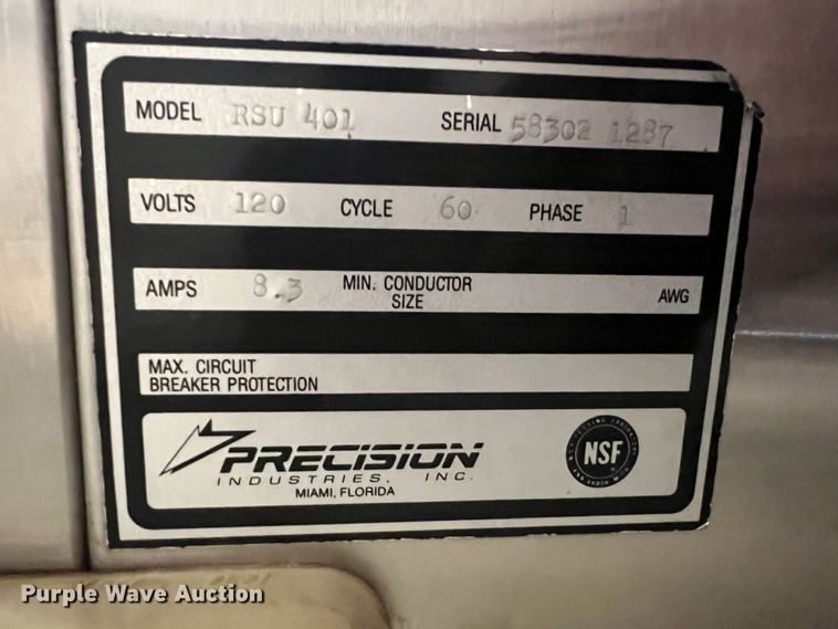 image for item ID9287 Precision RSU 401  food warmer
