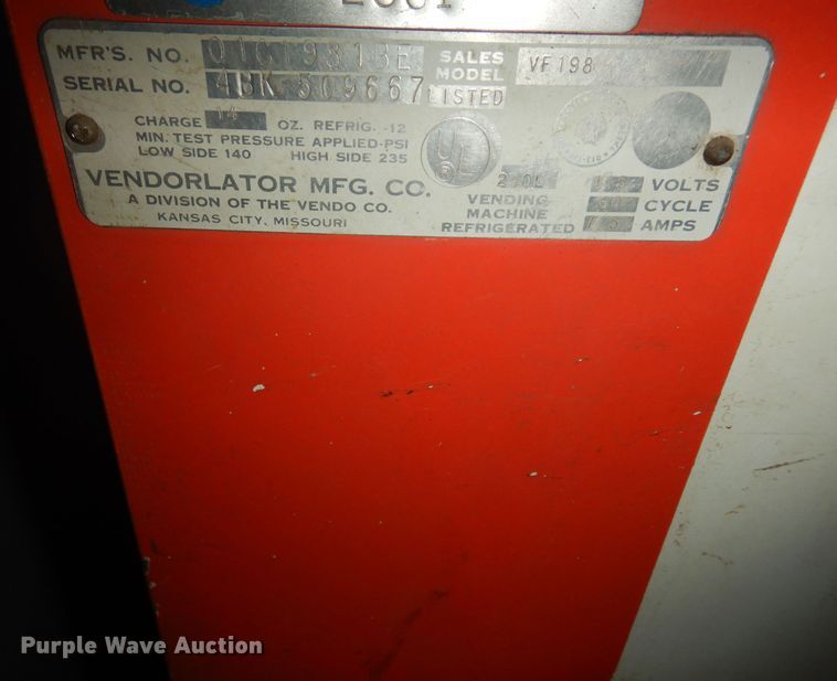 image for item IE9979 Vendorlator 01C1931BE  vending machine