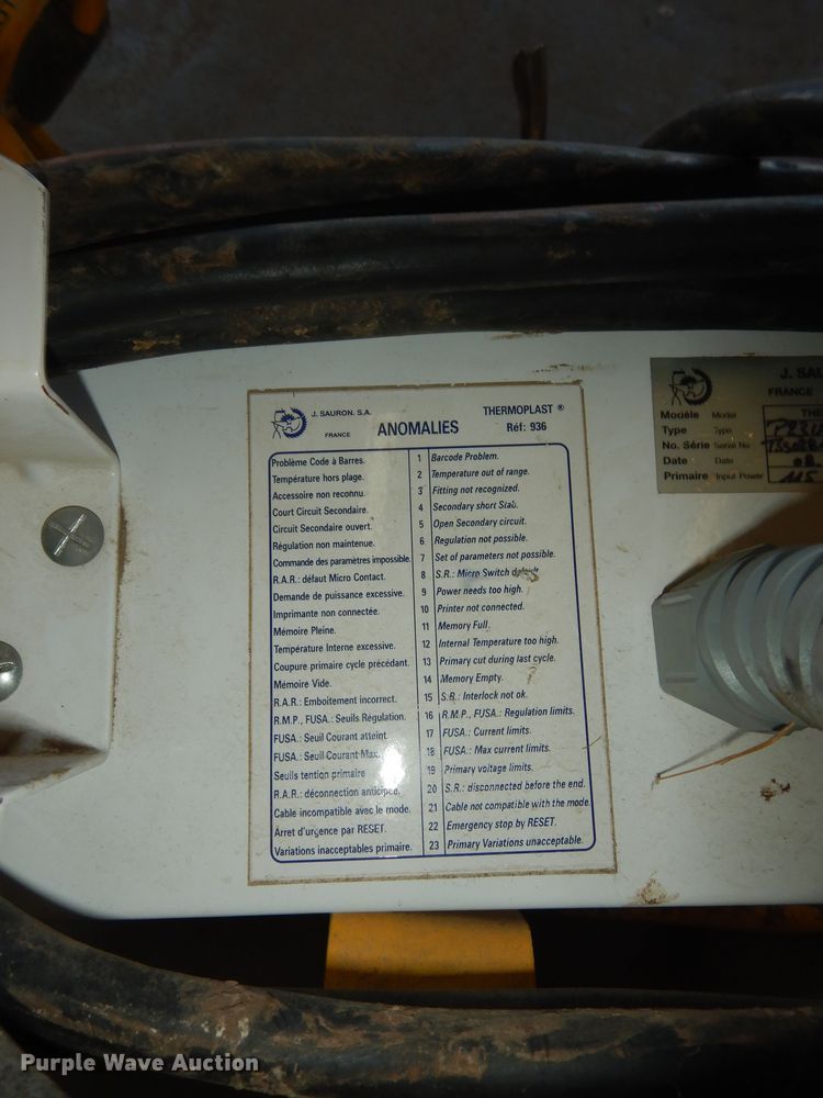 image for item IE9984 Central  electrofusion system