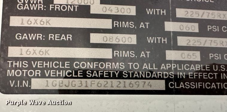 image for item JD9649 2002 Chevrolet Express G3500  school bus