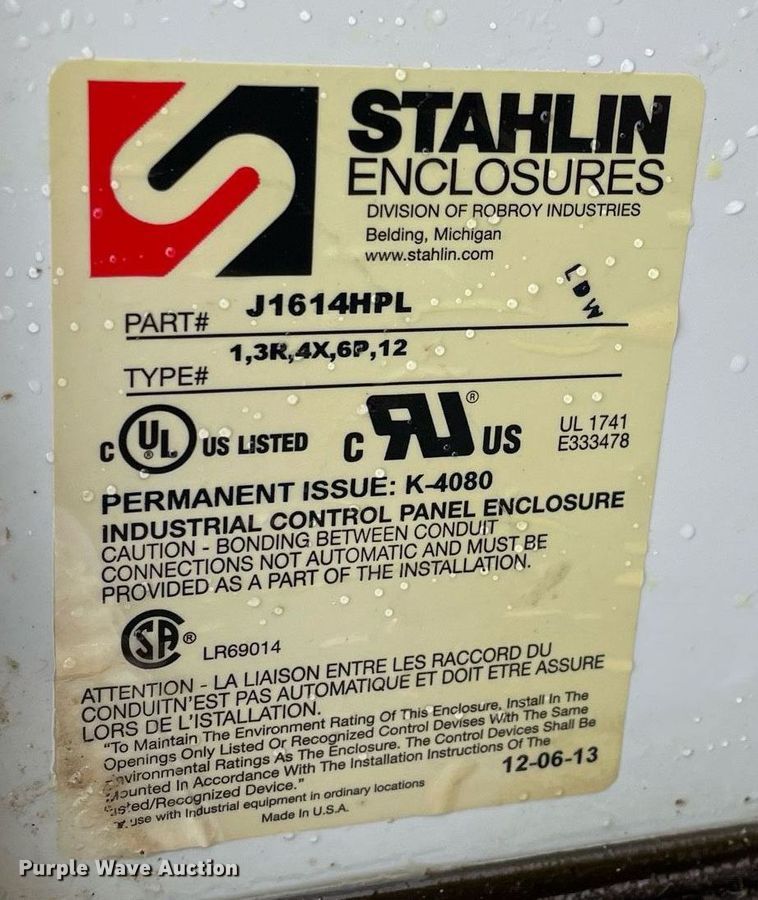 image for item JL9729 Henderson  anti ice tank