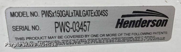 image for item JL9729 Henderson  anti ice tank