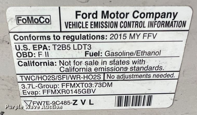 image for item JU9739 2015 Ford Explorer Police Interceptor  SUV