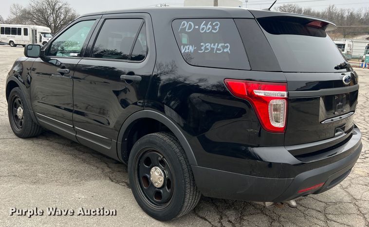 image for item JU9742 2014 Ford Explorer Police Interceptor  SUV