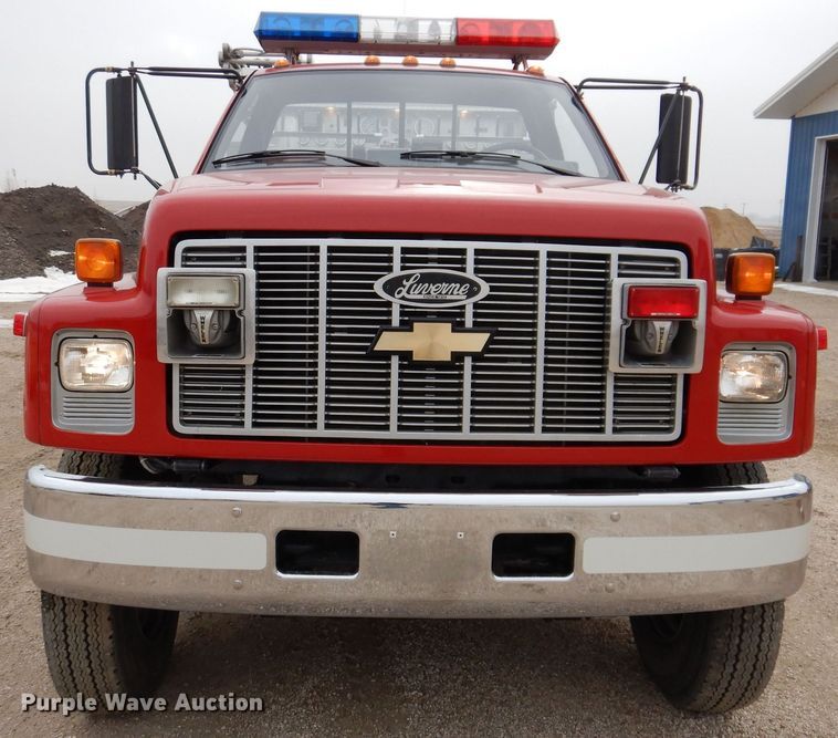image for item KW9566 1992 Chevrolet Kodiak C5500  pumper fire truck