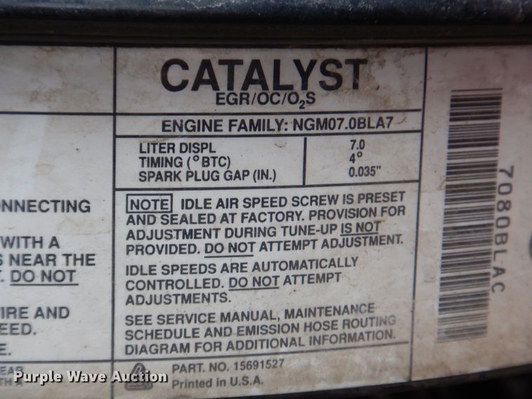 image for item KW9566 1992 Chevrolet Kodiak C5500  pumper fire truck