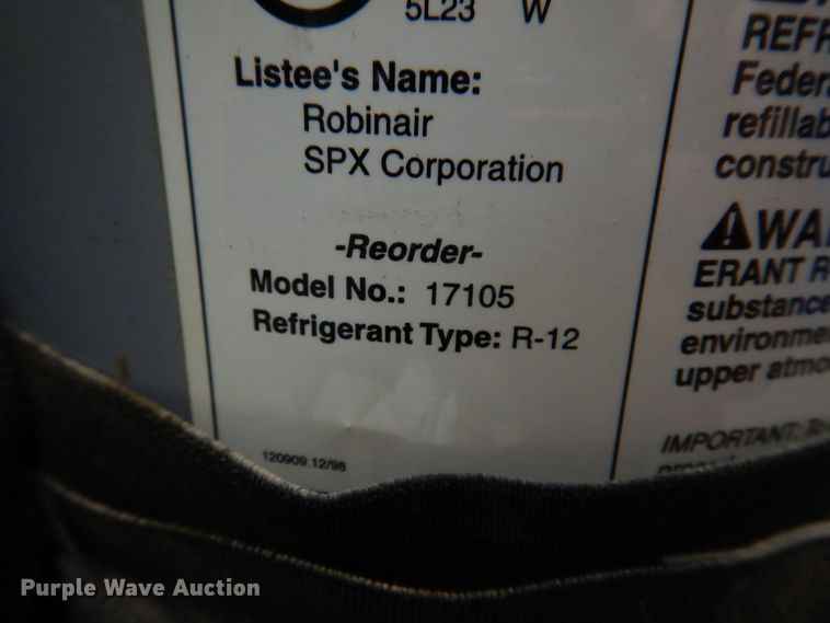 image for item KW9576 Robinair  AC charging station