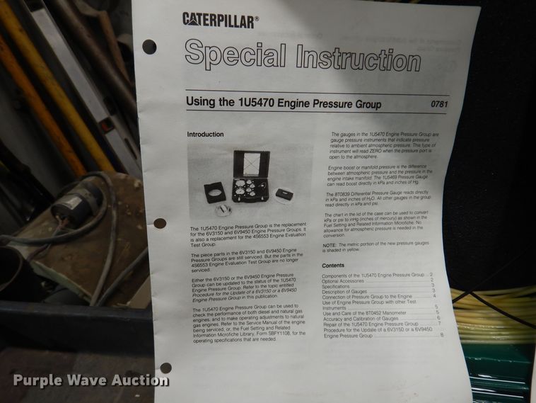image for item KW9577 Caterpillar  engine pressure gauges