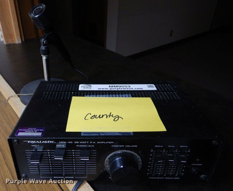 image for item MM9553 Realistic MPA-40  PA system