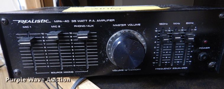 image for item MM9553 Realistic MPA-40  PA system