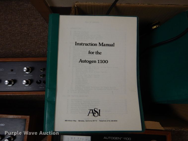 image for item MM9564 (3) Autogen myographs