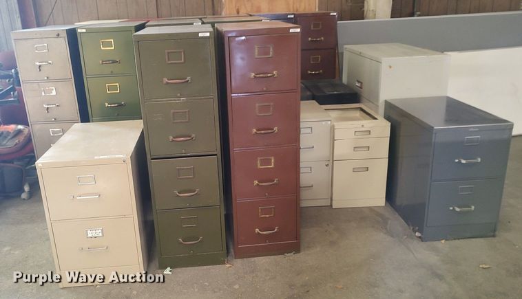 image for item MM9848 Approximately 19 metal file cabinets