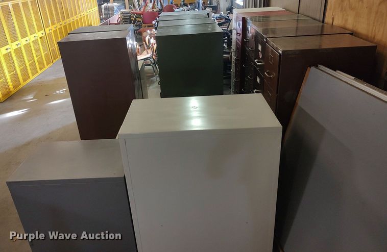 image for item MM9848 Approximately 19 metal file cabinets