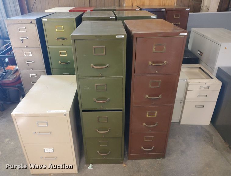 image for item MM9848 Approximately 19 metal file cabinets