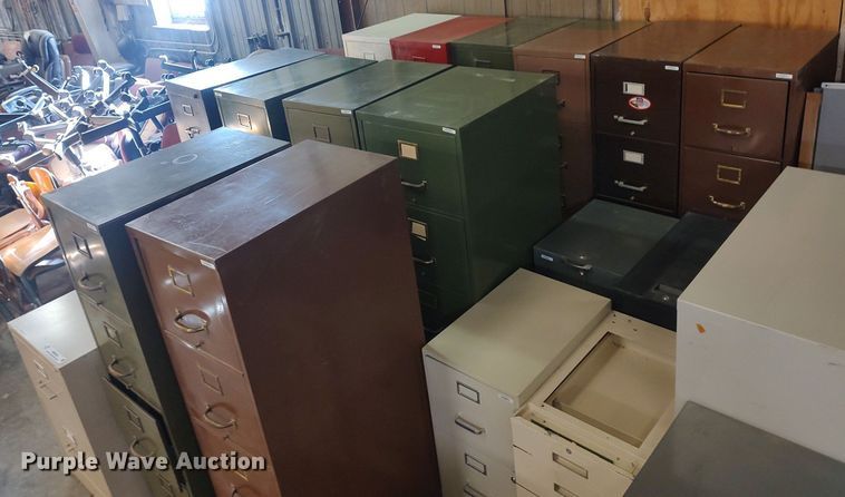 image for item MM9848 Approximately 19 metal file cabinets