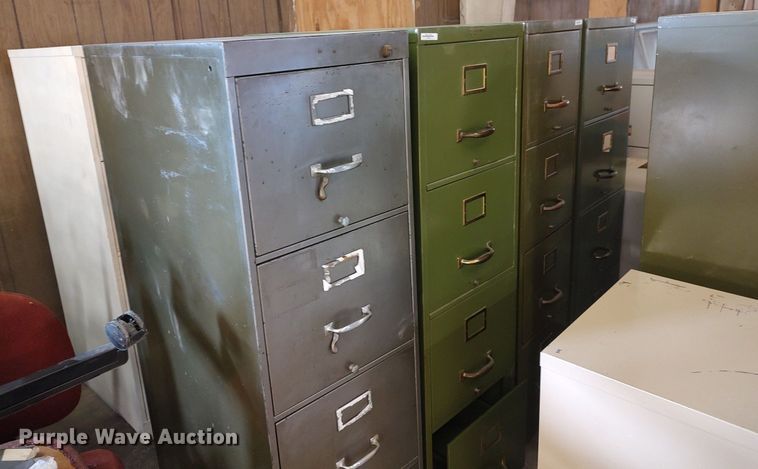 image for item MM9848 Approximately 19 metal file cabinets