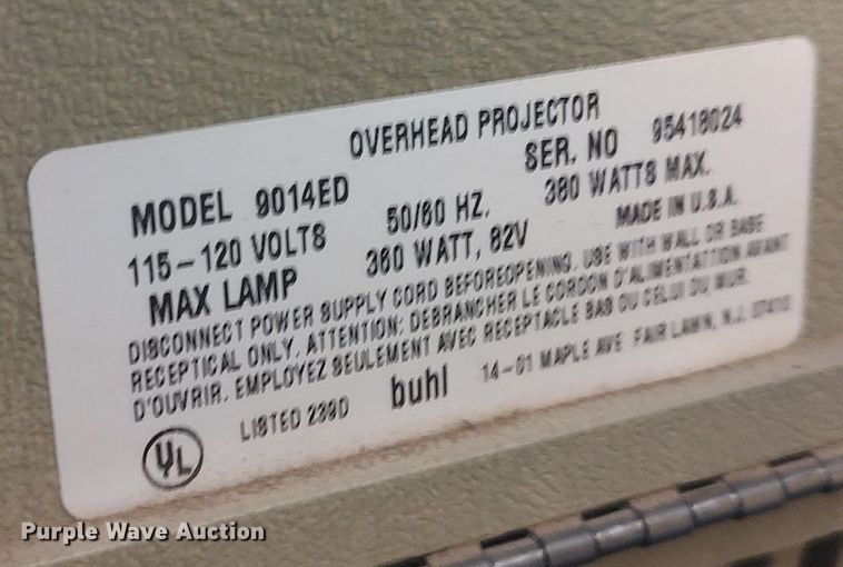 image for item MM9854 (7) overhead projectors