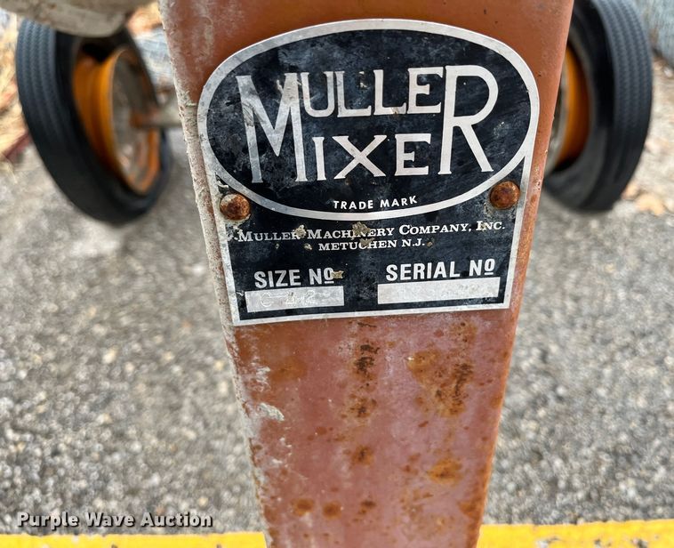 image for item MN9478 Muller  concrete mixer