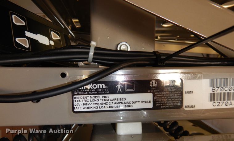 image for item MR9659 (6) Hill-Rom P870 long term care bed