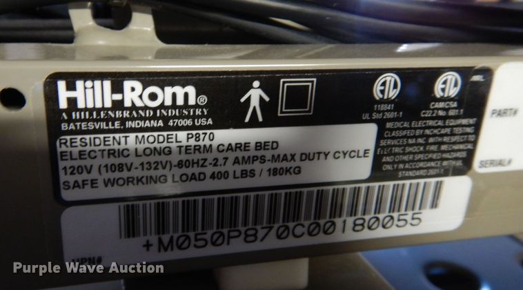 image for item MR9661 (4) Hill-Rom P870 long term care beds