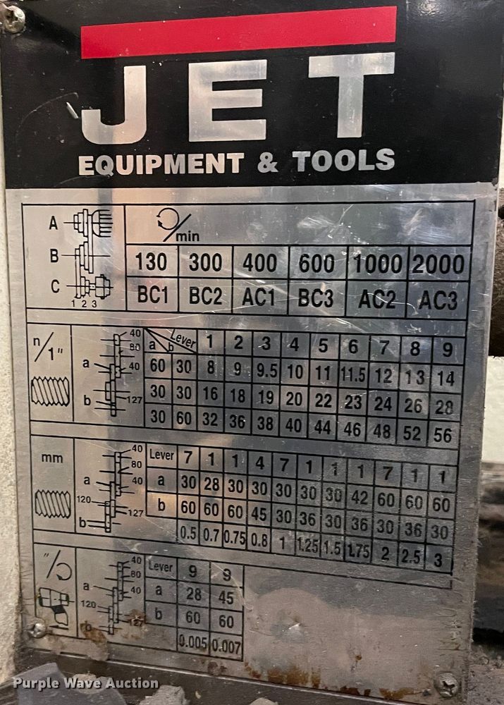 image for item MT9991 Jet BD-920N  lathe
