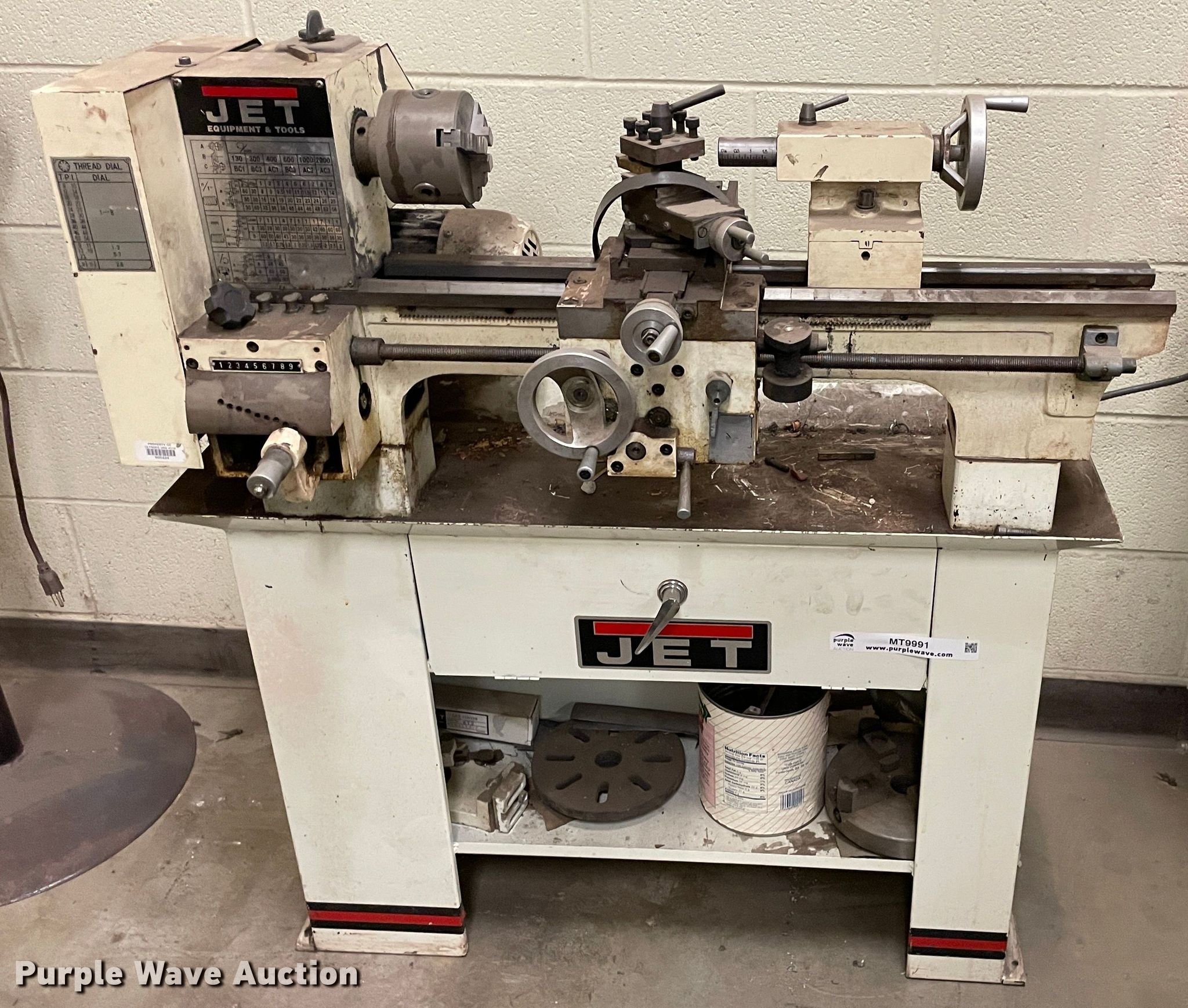 Jet BD920N lathe in Ulysses, KS Item MT9991 sold Purple Wave